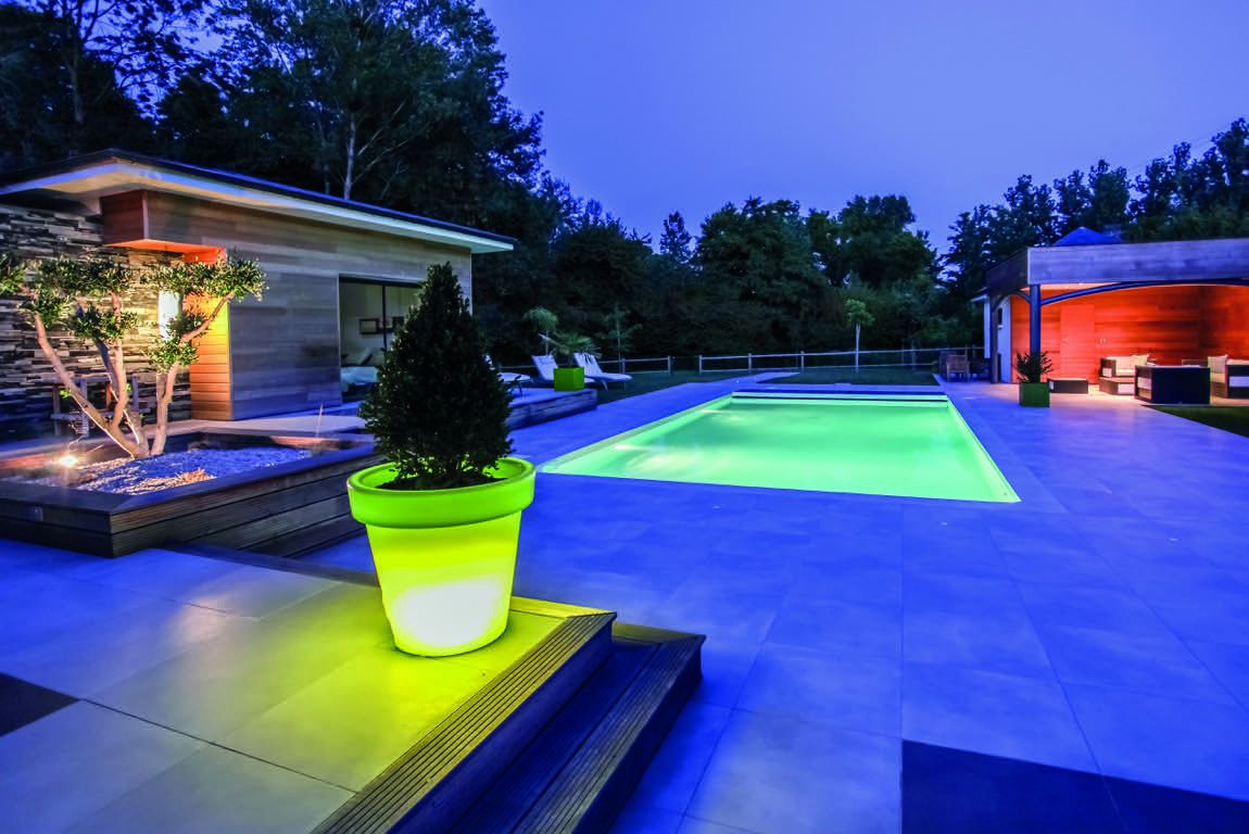 piscine lumière design