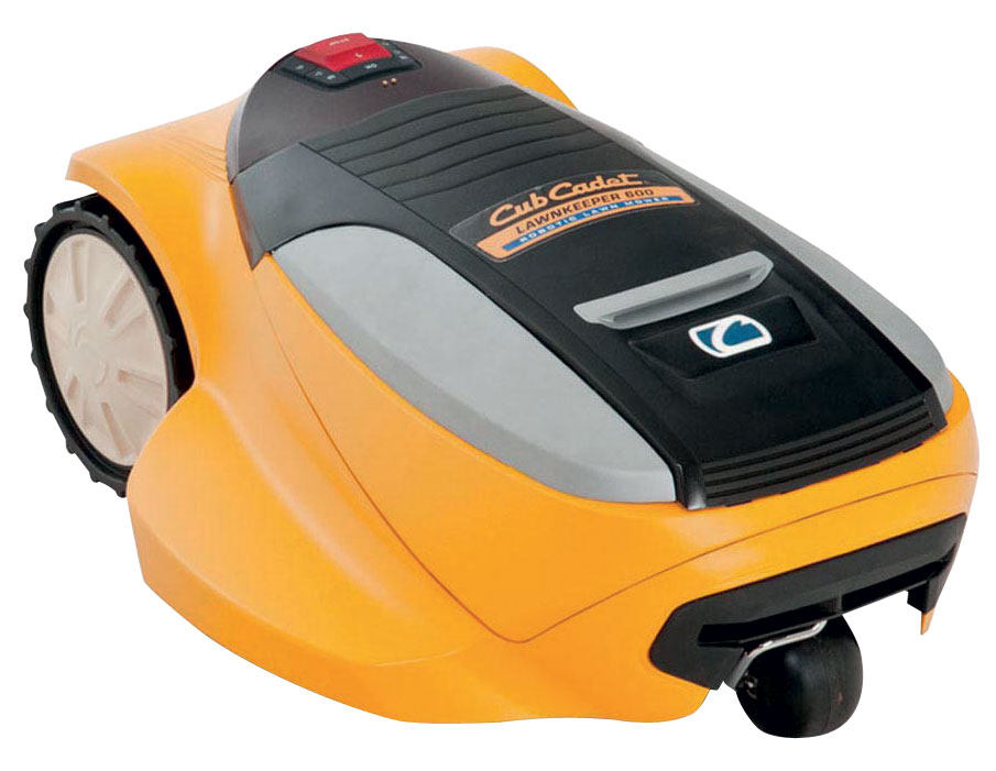 Robot de tonte jaune