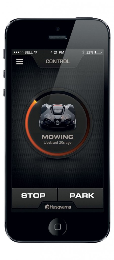 application Robot de tonte