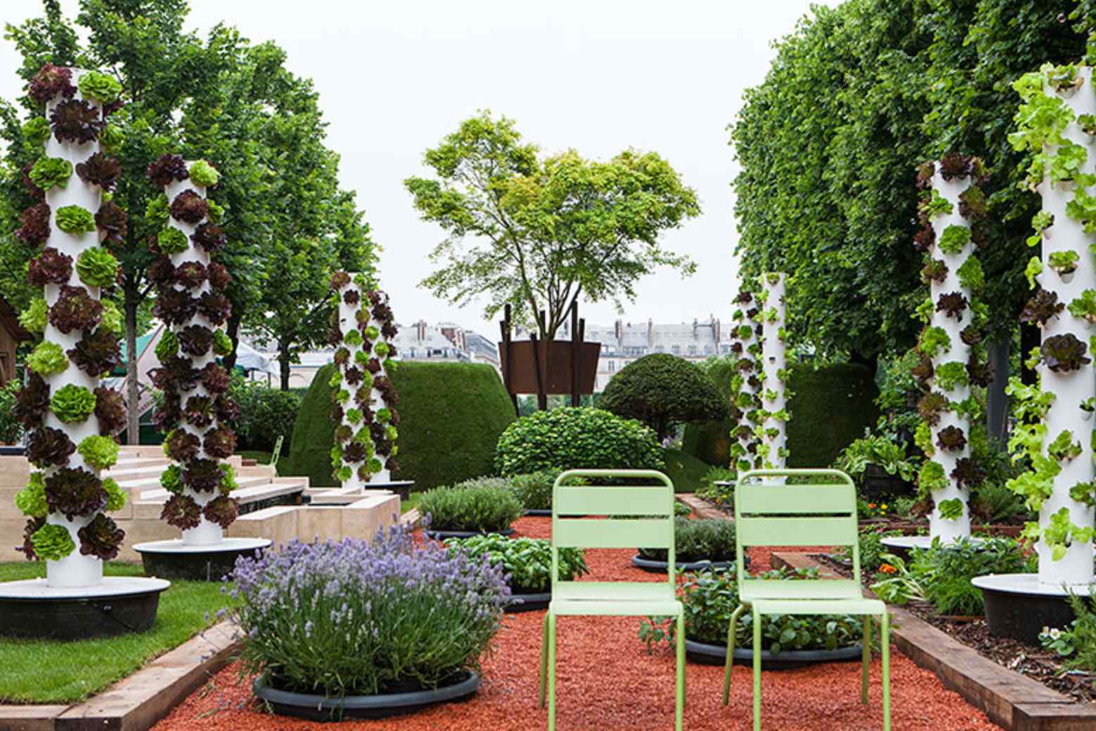 Jardins, Jardin aux tuileries 2016, création de Olivier Riols Jardins, Jardin aux tuileries 2016, création de Olivier Riols pour Capsel Paysage