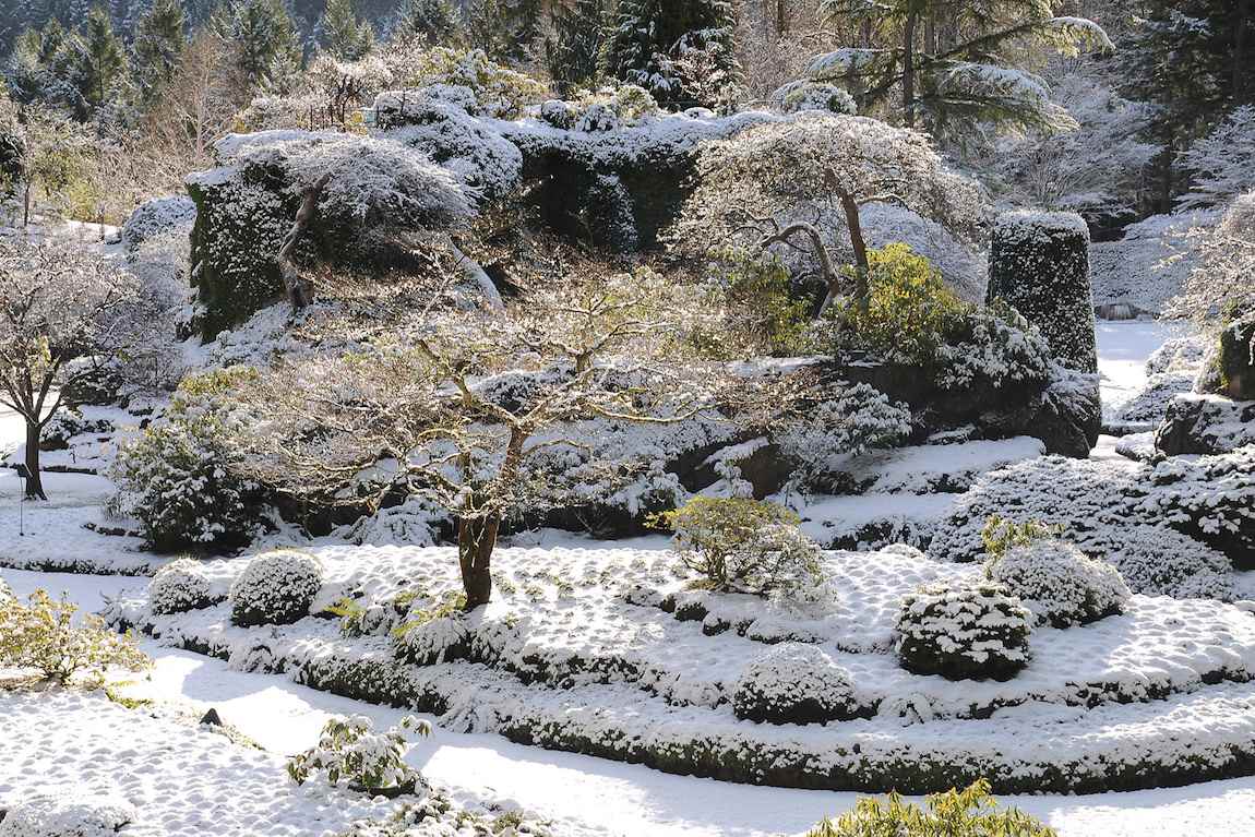 Les jardins en hiver de Sunken au Canada neige Les jardins en hiver de Sunken au Canada