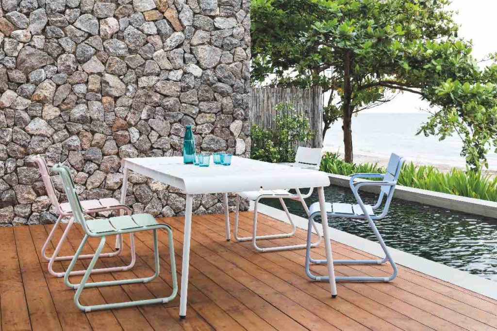 oasiq fauteils table collection corail