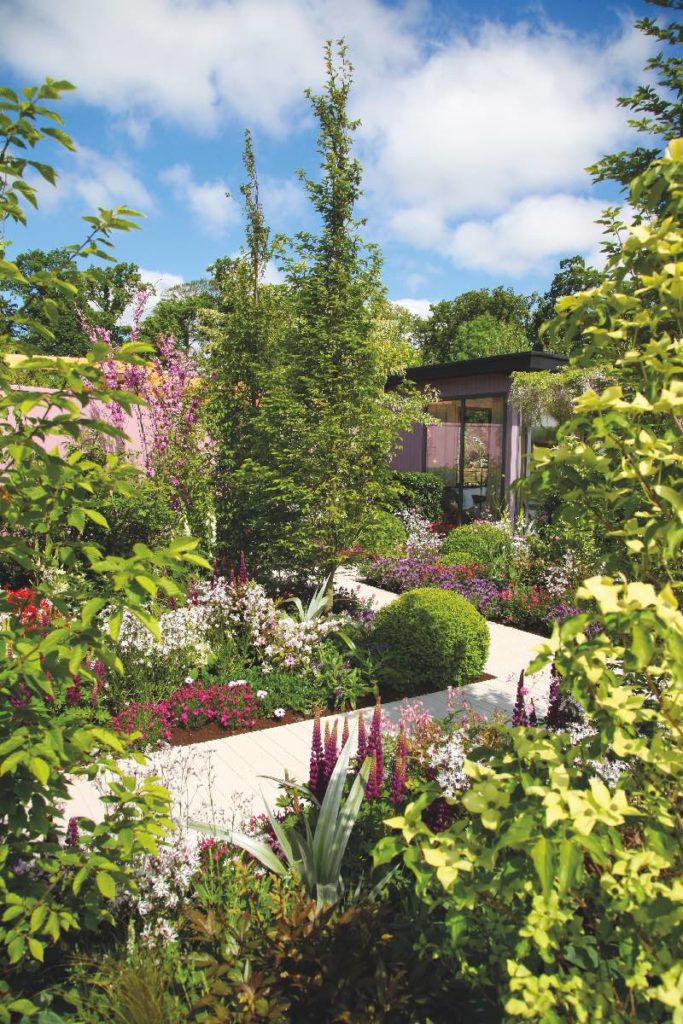 jardin fleuri et coloré