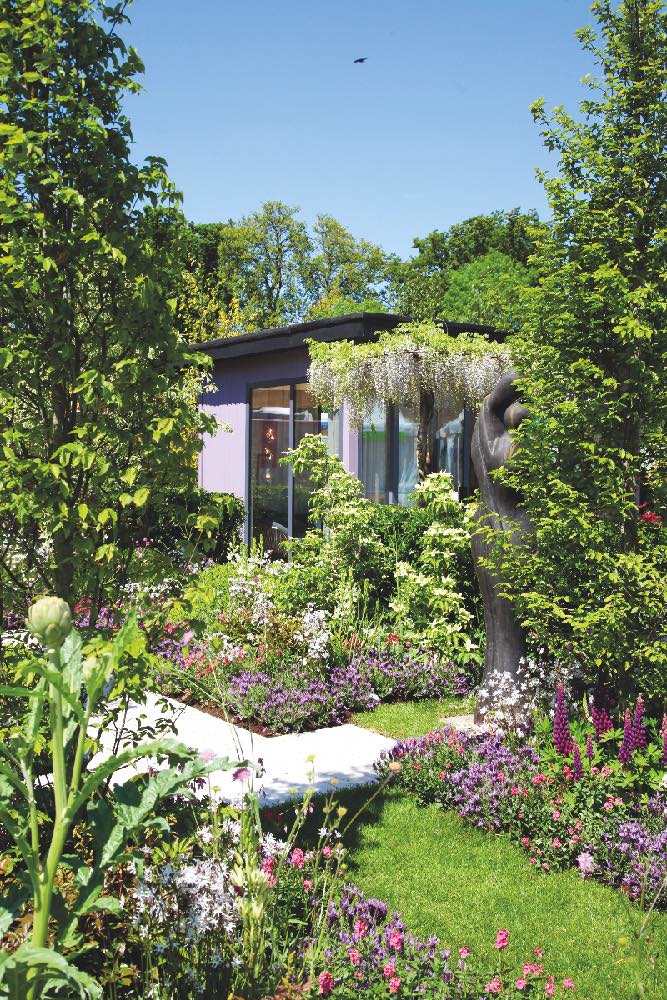 jardin joyeux et coloré