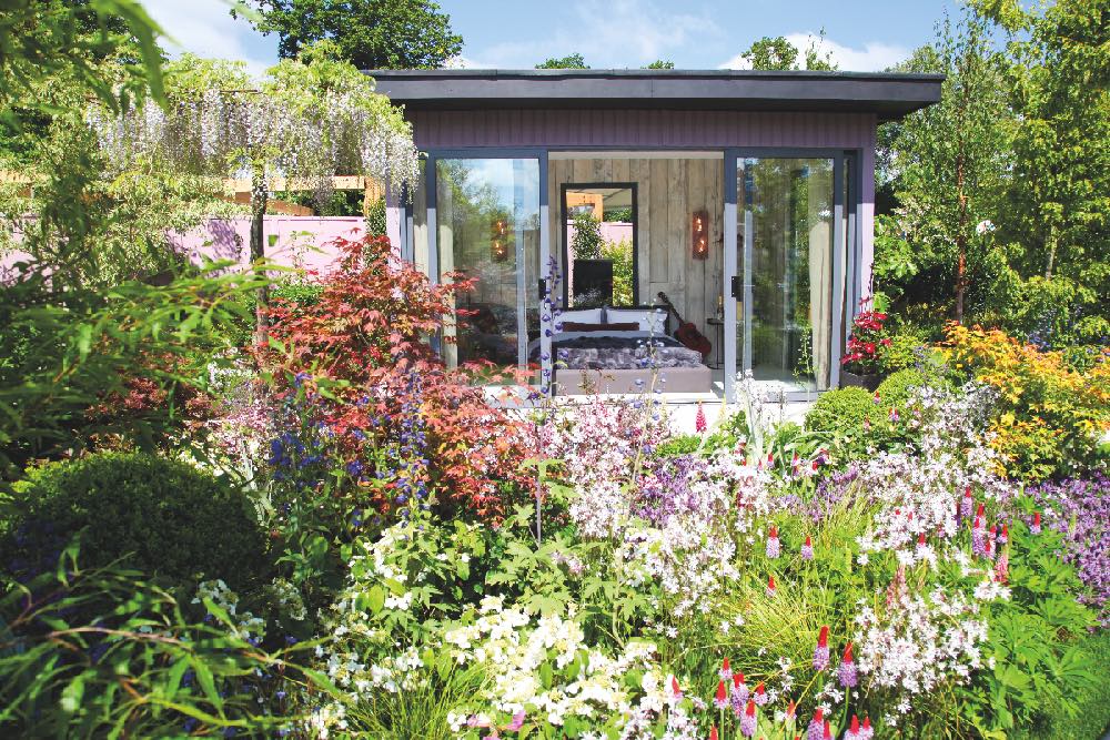chambre avec vue sur jardin