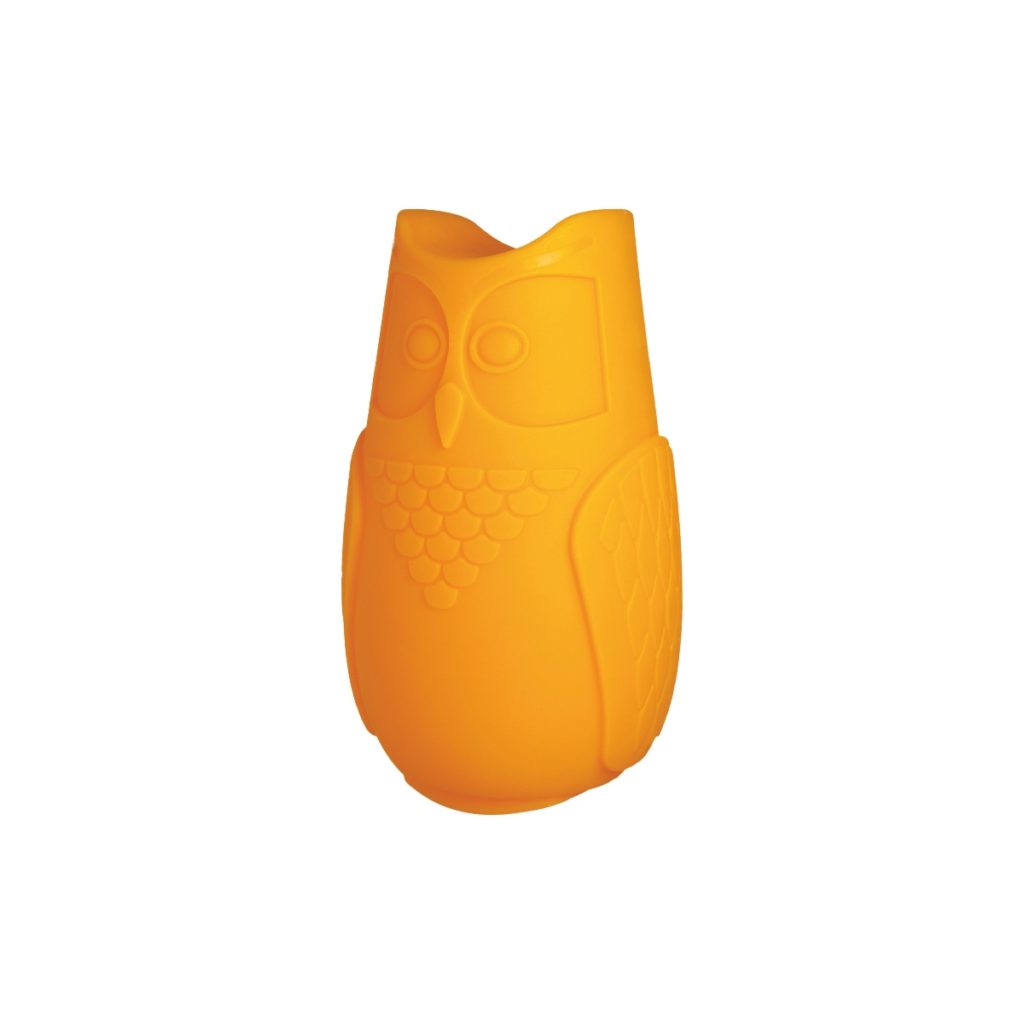 lampe hibou led orange