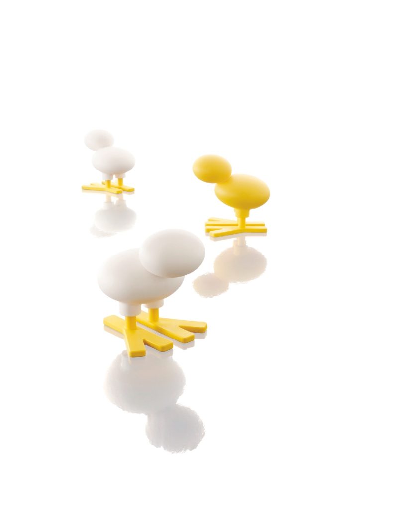 siège poussin jaune