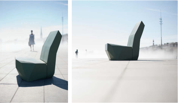 biennale d'architecture fauteuil béton ductal crocos de ville