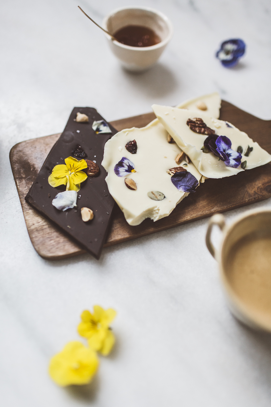 Cuisine végétale avec fleurs et chocolat, recette de Ma Plante Mon Bonheur