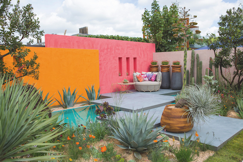«&nbsp;Sous un ciel mexicain&nbsp;», création Manoj Malde, RHS Chelsea Flower Show 2017 ©Sarah Cuttle 