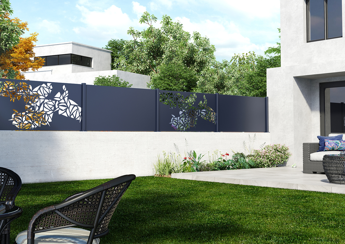 Brise-vue, gamme Estampe, modèle Tribal, SIB