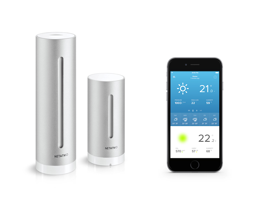 Station météo individuelle et application Netatmo Weather sur iPhone, Netatmo
