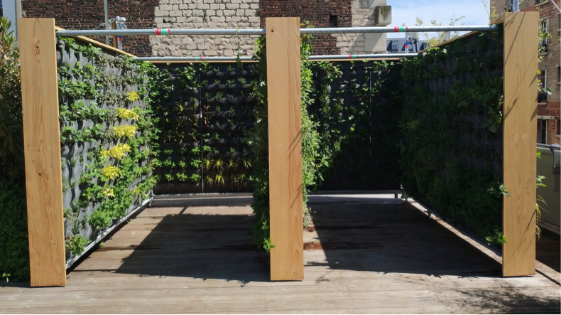 Potager sur le toit l'ANTENNE Café 